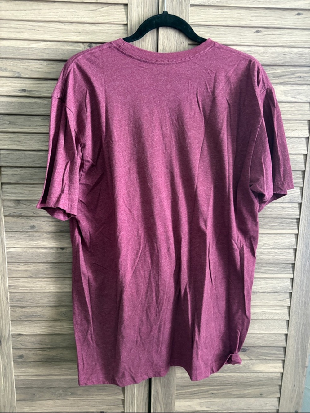 Into The AM Men's Short Sleeve Crew Tee — Wine Heather - Picture 3 of 3